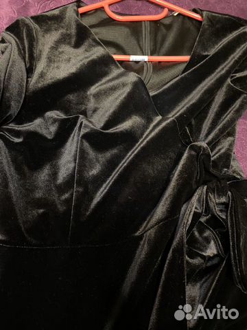 Платье бархатное