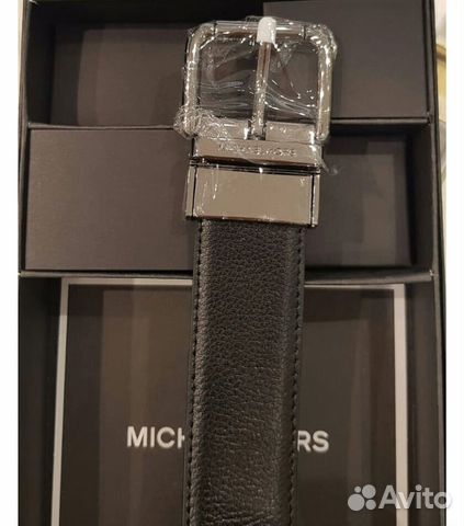 Мужской ремень Michael Kors в комплекте сумка