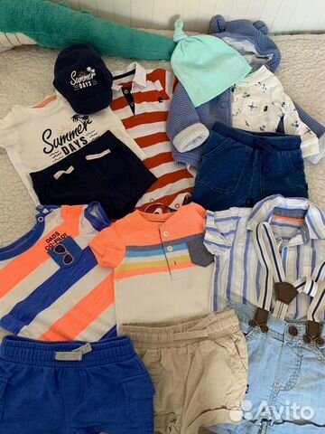 Вещи для мальчика 1-3 месяца H&M, oshKosh, motherc