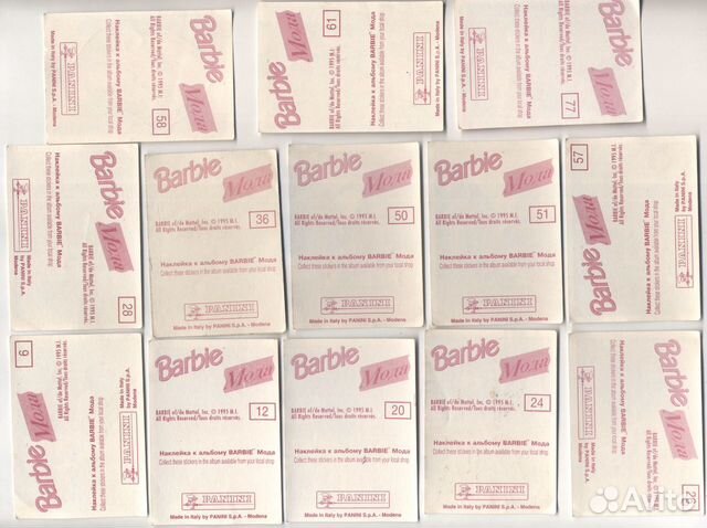 Наклейки Барби мода Barbie, Panini Наклейки Барби мода Barbie, Panini