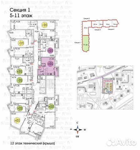 1-к квартира, 29 м², 11/11 эт.