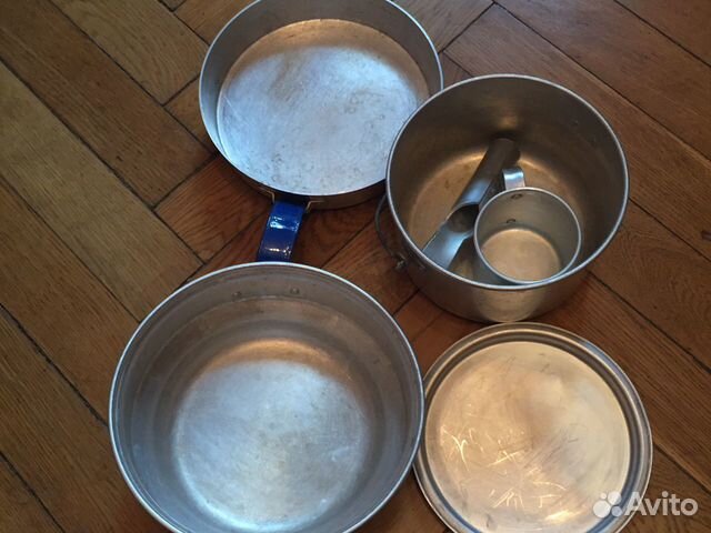 Котелок, посуда в наборе туриста СССР Котелок, посуда в наборе туриста СССР