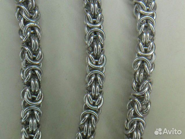 Серебро 925 пробы,Цепь плетения Византия