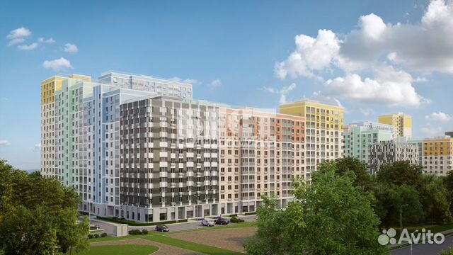 3-к квартира, 87.3 м², 2/15 эт.
