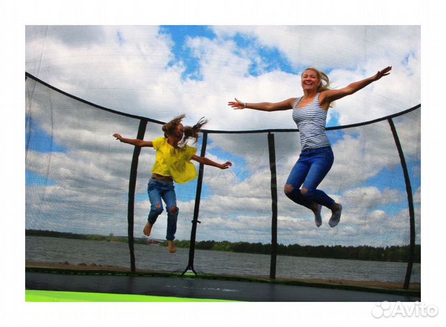 Батут 305 см для дачи детский уличный
