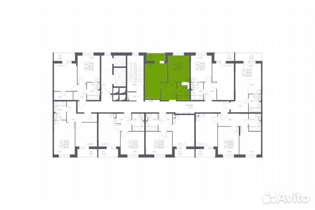 1-к квартира, 36.6 м², 13/14 эт. 1-к квартира, 36.6 м², 13/14 эт.
