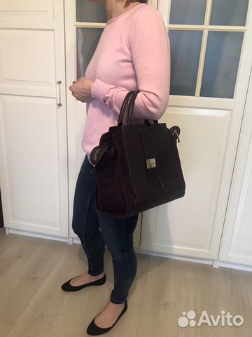 Сумка жен. кожа / замша натуральная