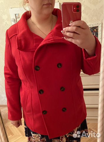 Красивое и тёплое полу пальто бонприкс