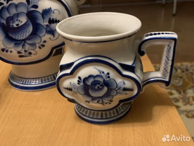 Кувшин с двумя кружками Гжель Кувшин с двумя кружками Гжель