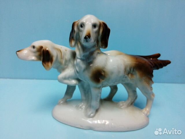 Статуэтка охотничьи собаки фарфор