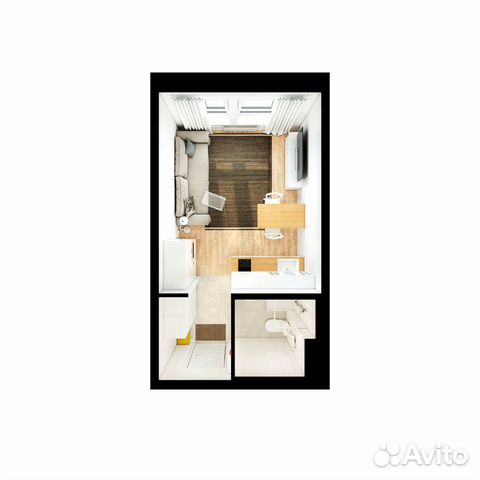 Студия, 19.8 м², 8/25 эт. Студия, 19.8 м², 8/25 эт.