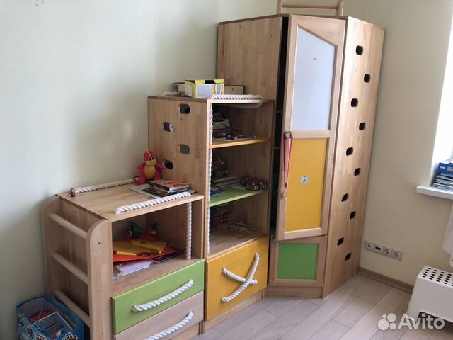 Детский комплект мебели из натуральной березы Детский комплект мебели из натуральной березы