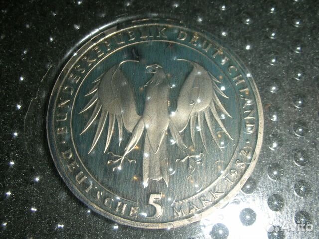 Германия 5 марок 1982. Proof. В запайке Германия 5 марок 1982. Proof. В запайке