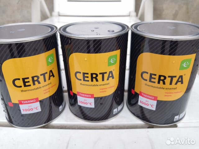 Термостойкая эмаль certa для металла Термостойкая эмаль certa для металла