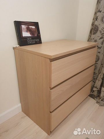 Комод Икеа Мальм 3 ящика