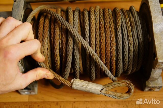 Стальной трос для лебёдки бу