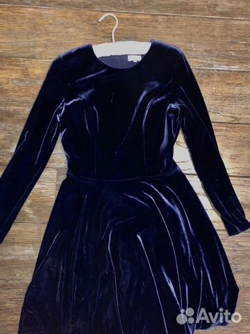 Платье бархатное
