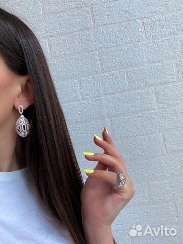 Серьги и кольцо Bvlgari новые серебро Серьги и кольцо Bvlgari новые серебро