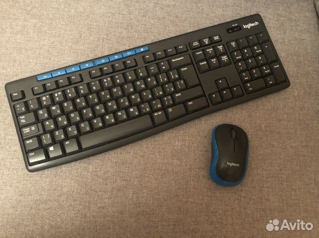 Беспроводная клавиатура и мышь Logitech