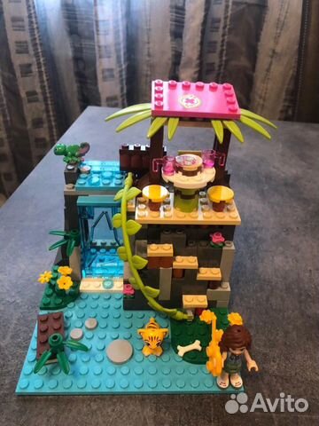 Лего френдс джунгли спасение тигрёнка у водопада