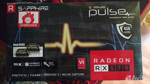 Видеокарта Sapphire AMD Radeon RX 570 pulse