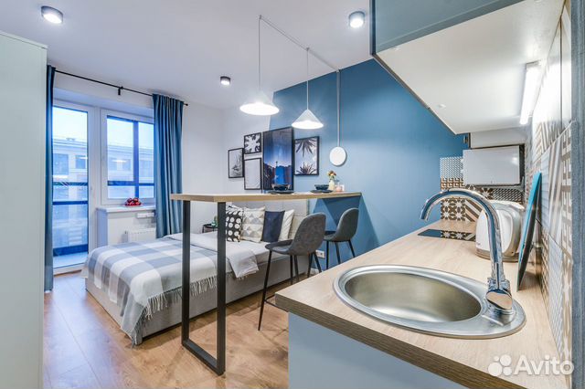 

Квартира-студия, 22 м², 1 кровать