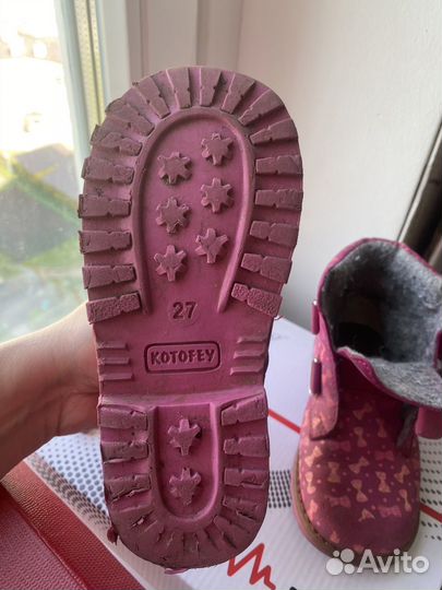 Ботинки демисезонные для девочки размер 30