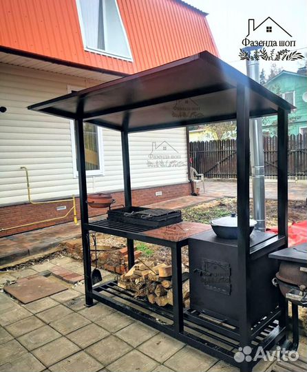 Мангал в стиле loft