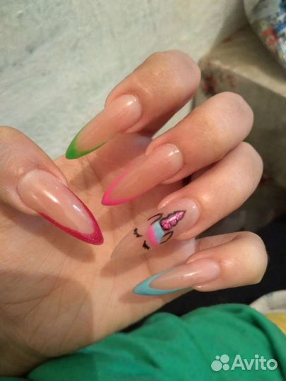 Маникюр на дому наращивание ногтей