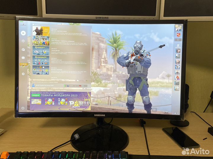 Монитор samsung 23.5 изогнутый C24F390FHI