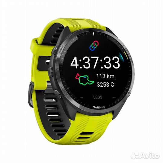 Garmin Forerunner 965. Черные с желтым