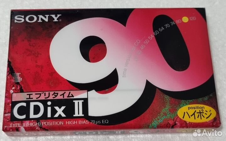 Sony cdixii 90 Аудиокассета Японский рынок