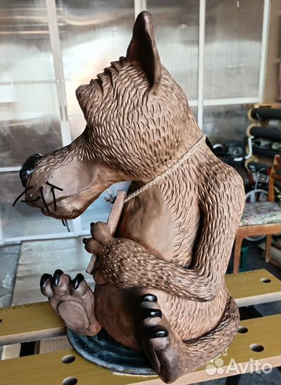 Копилка. волк. керамика