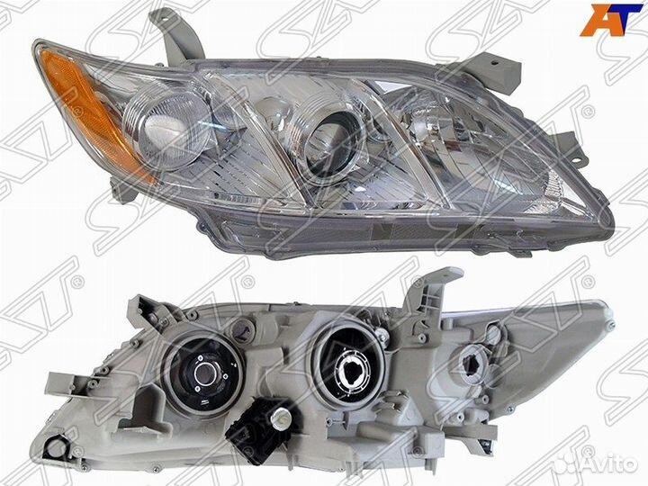 Фара toyota camry 06-09 RH желтый габарит с электр