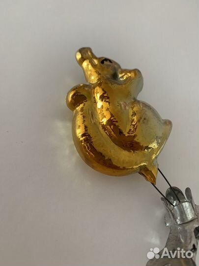 Белочка ёлочная игрушка СССР