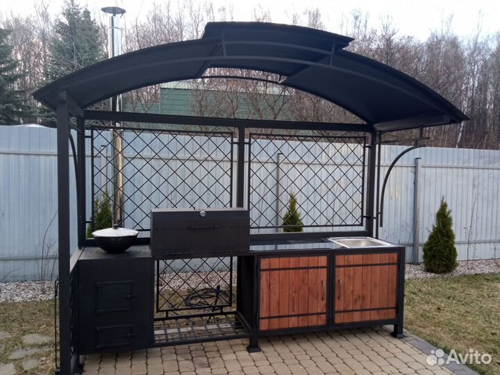 Мангальная зона, беседка