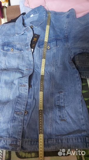 Джинсовая куртка больших размеров женская