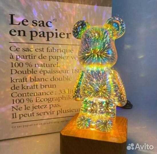 Ночник в стиле Bearbrick кавс kaws