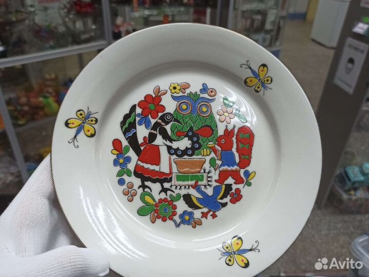 Детская Фарфоровая Тарелка Фарфор СССР Ретро