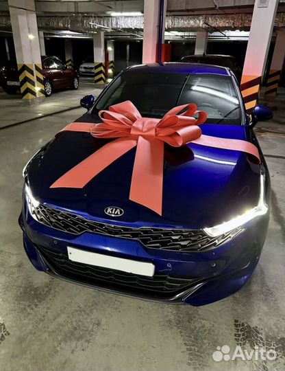 Подарочный бант на машину / автомобиль красный