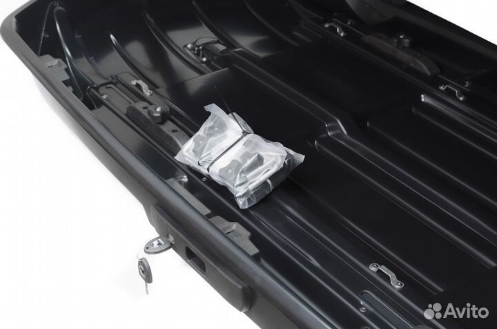 Автобокс Broomer 430л черный текстурный пластик