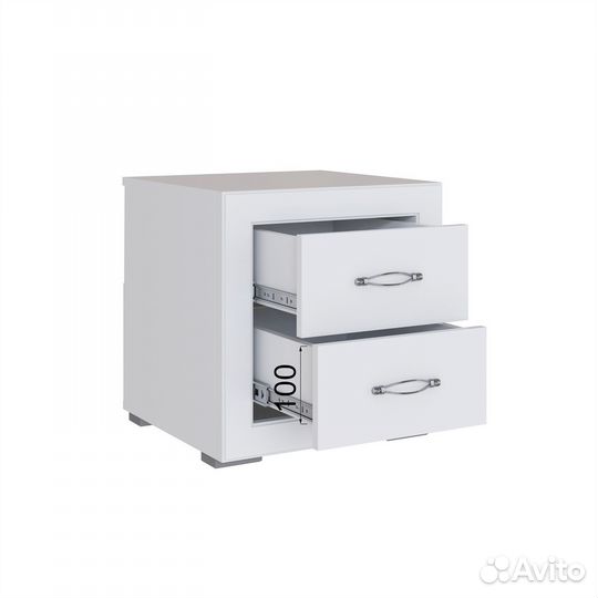 Белая тумба прикроватная. Спальня Леньяна