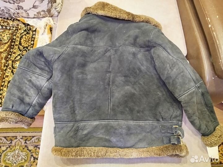 Мужская куртка пилот из овчины размер 54-56