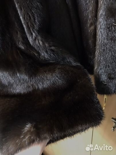 Шуба норковая с капюшоном 44-46р