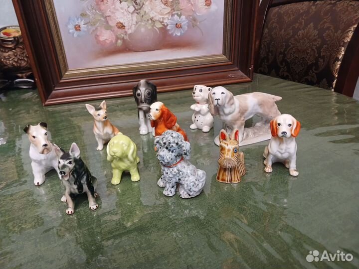 Фарфоровые статуэтки собак германия