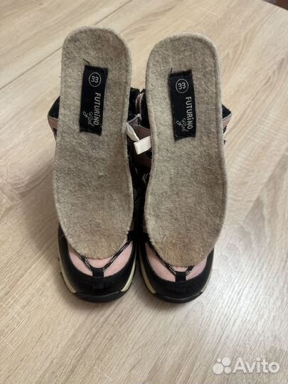 Ботинки зимние для девочки 33 размер