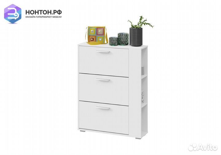 Тумба для обуви Эрика тип 1 белый ясень