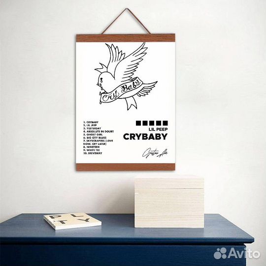 Постер Lil Peep в магнитной рамке (А2)