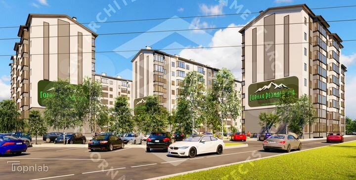 2-к. квартира, 55,3 м², 3/8 эт.