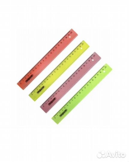 Линейка пластиковая 20 см